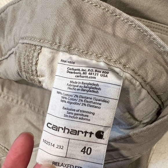 Carhartt Relaxed Fit Casual Shorts size 40 - Picture 4 of 5